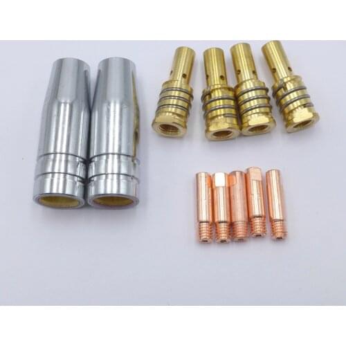MB 15AK MB15 15 AK Contact Tip Nozzle Short Tip Holder Kit Fit Mig Gun Torch