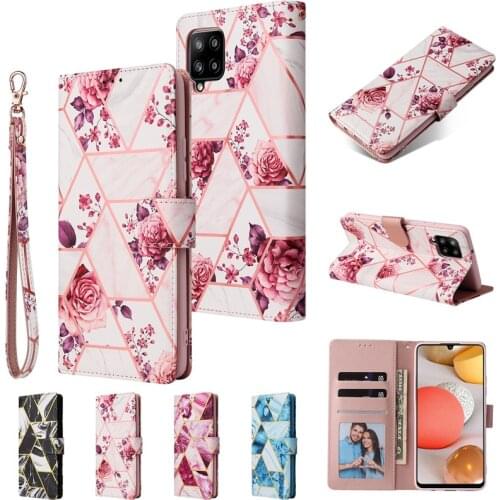 Leather Phone Case for Samsung Galaxy A42 5G A12 A32 A52 A72 A21S A02S A41 A51 A71 A50 A70 Fashion Wallet Card Cover Coque Etui