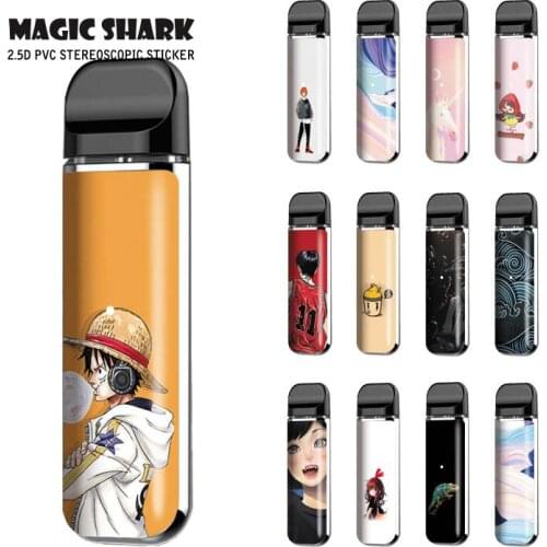 Magic Shark Luffy Cute Girl Chameleon Unicorn Slam Dunk Vape Case for Smok Novo Sticker Wrap Film for Smok Novo Kit