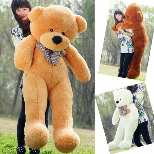 63"-91"Cute Giant Teddy Bear Doll Stuffed Plush Toy Xmas Valentine Birthday Gift Cotton Reward Holiday Birthday Plush