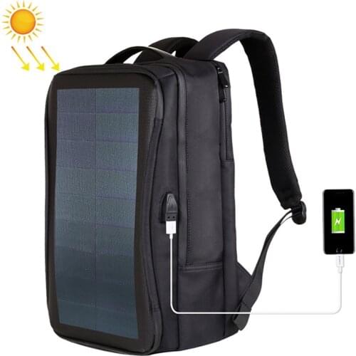 Solar Charging Panel Backpack Men Businessmen Laptop Bag High-tec Back Pack Anti-theft Superior Super Cool Different Distinctive
