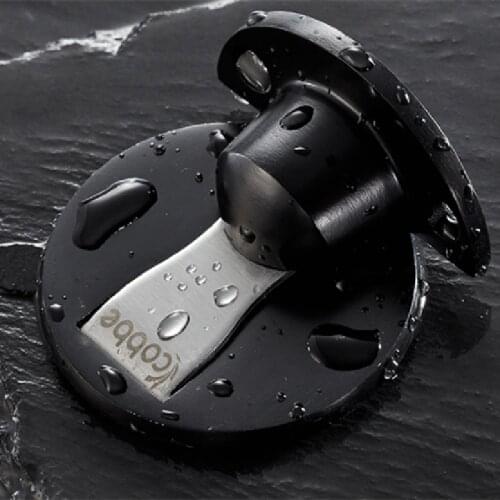 Non Punching Sticker Hidden Stainless Steel Preservative Door Stopper Door Holders Catch Floor Mounted Nail-free Door Stops