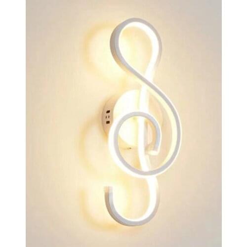 Irregular personality wave led wall lamp dimming modern simple wall lamp Wall Lamps For Corridor Bedroom Bedside Indoor Lighting