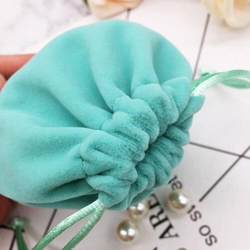 Wholesale free shipping drawstring velvet jewelry gift dust bag with 2 colors logo printing for jewelry packaging and storage