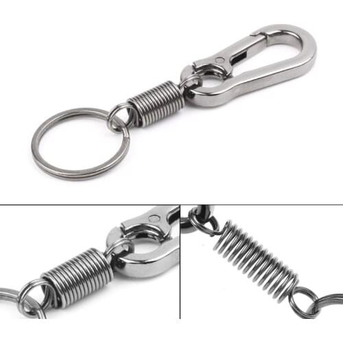Retractable Gourd Buckle Carabiner Keychain Waist Belt Clip Anti Lost Keyring