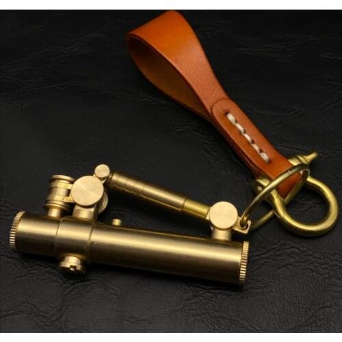 High quality vintage automatic mechanical creativity Brass Trench kerosene gasoline lighter funny Unusual gift