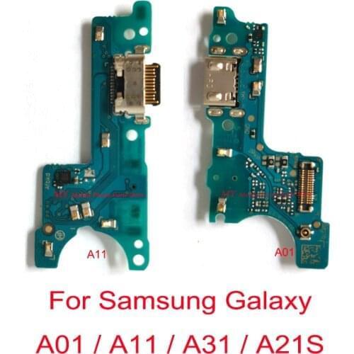 High Quality With IC USB Charging Board Port Dock Flex Cable For Samsung Galaxy A01 A015 A11 A115 A31 A315F A21S A217F