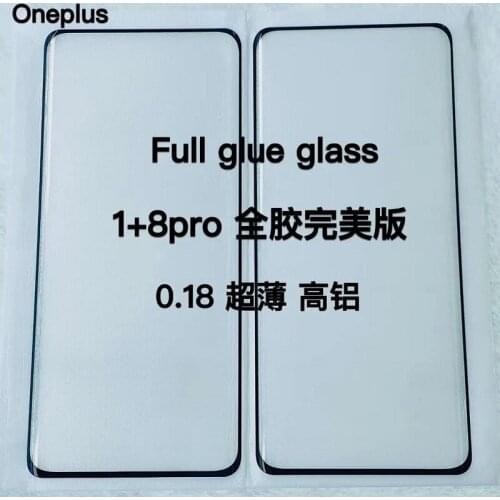 3D Full Glue Adhesive Tempered Glass For Oneplus 7pro 1+8pro Full Glue Screen Protector For Oneplus 8pro 1+7pro Glass