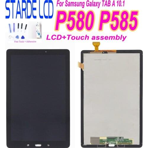 STARDE LCD For Samsung Galaxy Tab A 10.1 P580N P580 P585 LCD Display Touch Screen Digitizer Assembly 10.1"