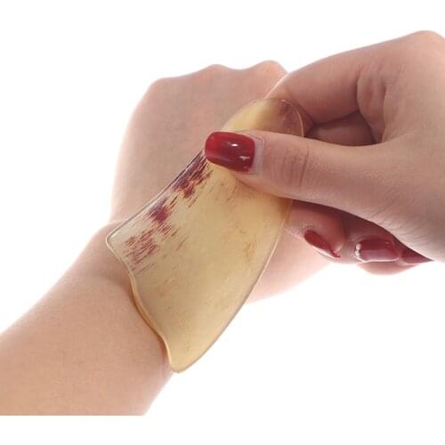 1Pc Natural Jade Gua sha Scraper Board Face Arm Slimming Massage Care Tools