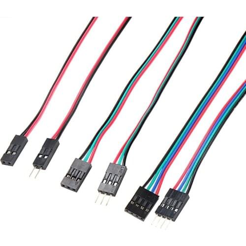 10pcs 2pin 3pin Male to Female Dupont Cable 70cm 3D Printers Parts Double-Head Terminal Jumper Wire Part Dual Headed Line