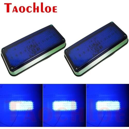 2Pcs 12V 24V LED Ambulance Auto Strobe Light LED Flashlight Stroboscopes For Car Police Lights Red Blue Flash Lamps