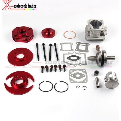 2-stroke 44mm accessory Racing Big Bore 53cc 54cc Top Kit Piston 49cc Engine Pocket Bike Dirt ATV Motorcycle Group