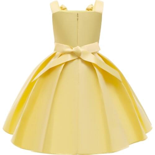 2021 Summer Girl Lace Dress Long Tulle Teen Girl Party Dress Elegant Children Clothing Kids Dresses Girls Princess Wedding Gown