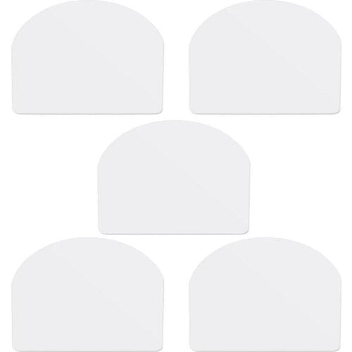 5 Pcs Plastic Cream Scraper Soft Spatula Cake Cream Scraper Pastry Plain Smooth Jagged Edge Spatula Cutter Baking Tools