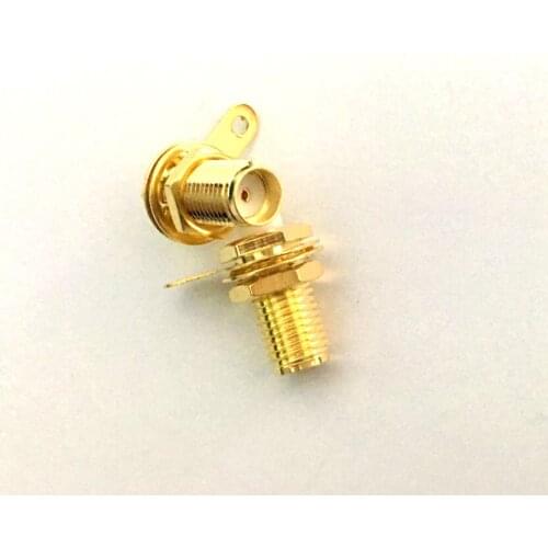 50pcs/lot SMA Jack Female panel mount with nut and solder cup RF connector