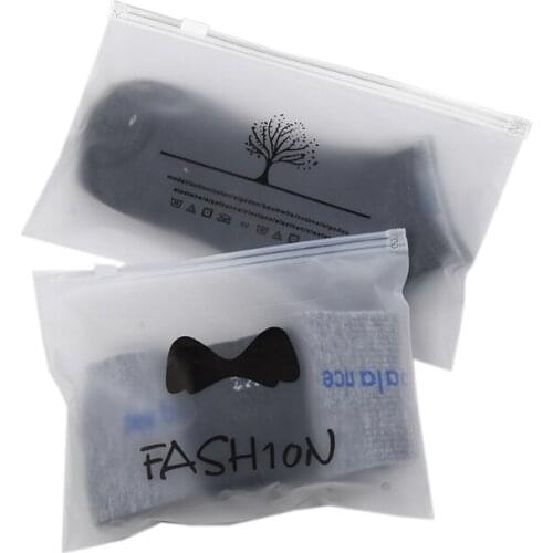 50Pcs Matte Underwear Organizer Storage Bag Fashion Plastic Zipper Lock Bag Cosmetics Waterproof Packing Pouches 20x15cm/25x15cm