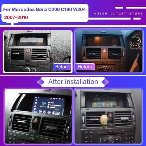 Android 10 DSP For Mercedes Benz C200 C180 W204 2007 2008 - 2010 Car Multimedia Radio Player Stereo Screen Audio Navi head unit