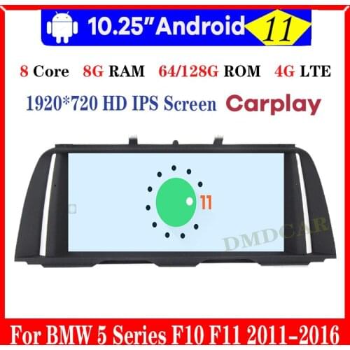 10.25" 8core 8+64G Androoid 10.0 Car Multimedia Player for BMW 520i 525i 528i F10 F11 2011-2017 GPS Navigation Radio Stereo 4G