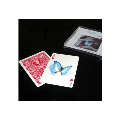 Free shipping! Butterfly The Card - Card Magic Tricks,illusions,Stage Magic,Party Magia,Accessories,Comedy,Toys