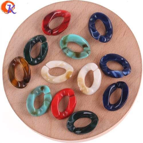 Cordial Design 16*23mm 700Pcs Acrylic Beads/Jewelry Accessories/Oval Shape Bead/Marble Effect Beads/Hand Made/Earring Findings