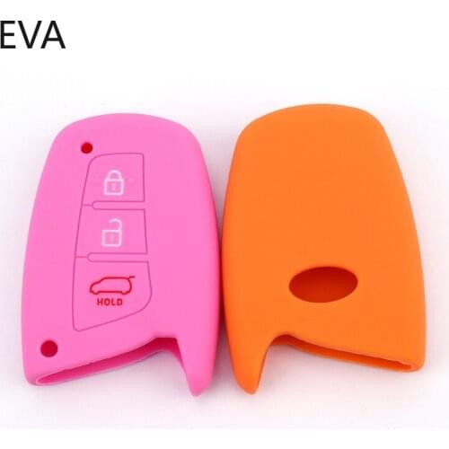 Suitable for Hyundai New Shengda Smart 3 Button Silicone Key Case Car Remote Control Protective Case