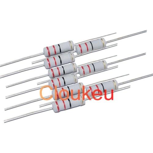 3W 5% Color Ring Wirewound Fuse Resistance KNP 1R 2.2R 3.3R 4.7R 10R 22R 30R 33R 47R 51R 100R Ohm