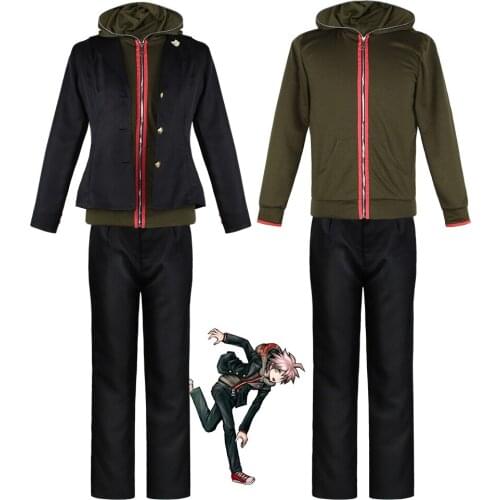 Danganronpa Naegi Makoto Cosplay Costume High School Jacket Uniform Game Anime Clothings Halloween Carnival Suits Outfit Pants