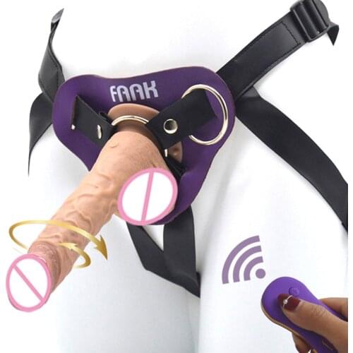 FAAK remote control swing Vibrating dildo with suction cup strapon realistic penis women lesbian masturbator vagina stimulate
