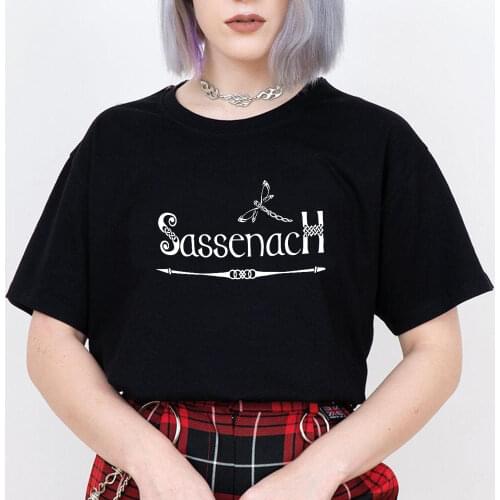 Sassenach Graphic T Shirts with Celtic Dragonfly Unisex Outlander Book Series Tee Tshirt Claire Jamie Fraser Tops Vintage Tees