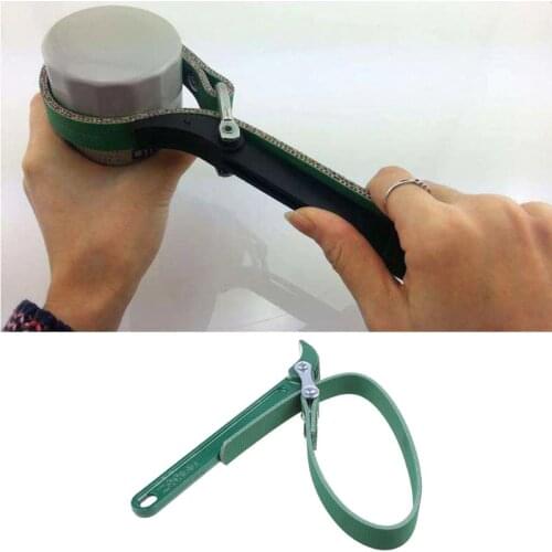 8\" Belt Type Oil Filter Pipe Wrench Spanner Removel Key Strong Handle Tool Green Dropshipping
