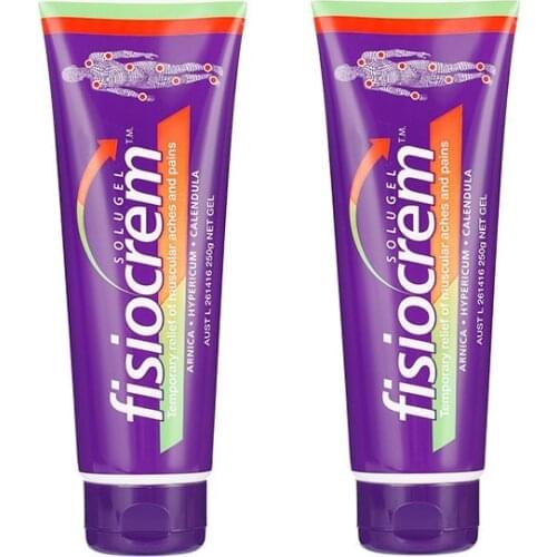 2PCS Fisiocrem Muscle Joint Aches Pain Relief Massage Gel 60g Solution for Bumps Bruises Back Shoulders Pain Relief Cream