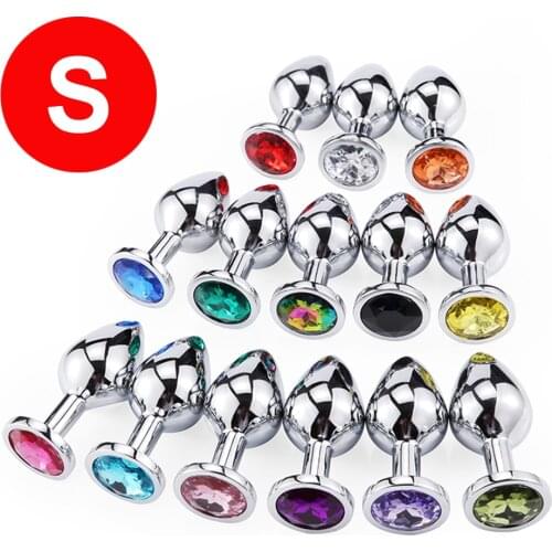 Smooth Metal Anal Plug Butt plug Sex Toys For Women/Men/Couples/Gay Adults Game Masturbator Crystal Anal Trainer Sex Products
