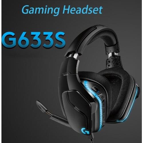 Logitech (G) G633S gaming headset 7.1 surround sound headset headset RGB colorful backlight computer gaming headset