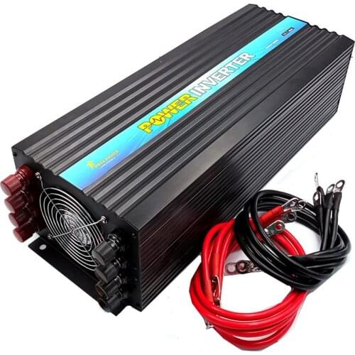 Inverter 12V/24V/48V 220V 5000W 10000W Peak- Pure Sine Wave Power Voltage transformer Inverter Converter + LCD display