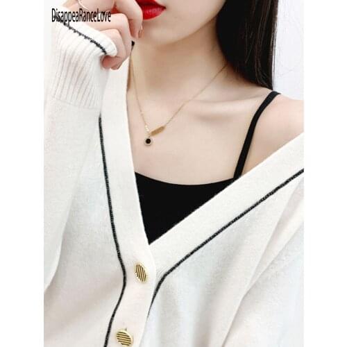 Disappearancelove Elegant Long Sleeve Sweater Women 2020 New Single-Breasted Female Cardigan Soft Flexible Knitted Outwear