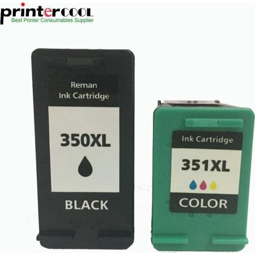Einkshop 350xl 351xl Refilled Ink Cartridge Replacement for HP 350 XL 351 XL Photosmart C4200 C4480 C4280 Officejet J5780 J5730
