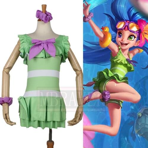 LOL Aspect of Twilight Zoe Swimwear Swimming Pool Party Swimsuit Beach Party Cosplay Costume Custom made Free Shipping