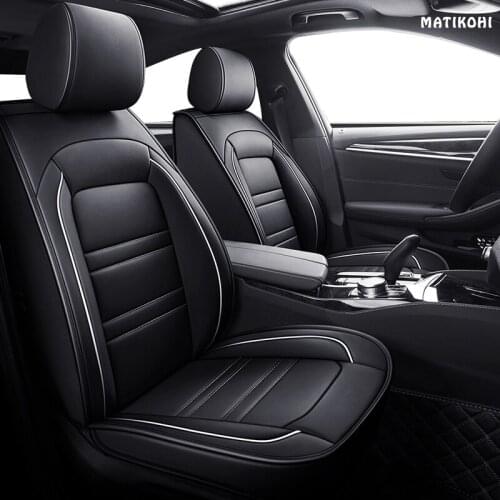 MATIKOHI leather car seat cover set for Jaguar all models XF XE XJ F-PACE F-TYPE car accessorie styling auto Cushion cars