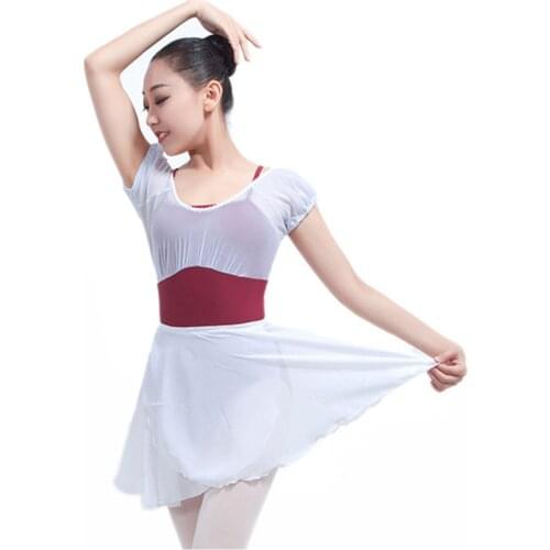 New Backless Gymnastics Leotard for Girls Women Short Sleeve Ballet Dancing Costume Adult Dance Practice Clothes