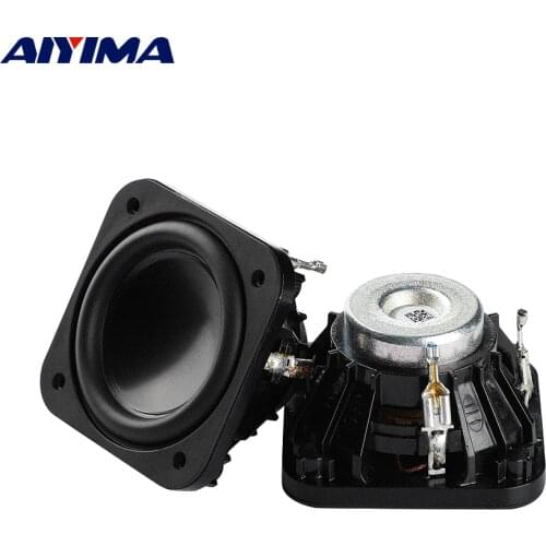 AIYIMA 2Pcs Portable Audio Speakers 2 Inch 4 Ohm 10W Full Range Sound Speaker Home Theater Loudspeaker Aluminum For Denmark