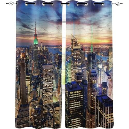 Modern City Window Curtains For Living Room Kitchen Bedroom Modern Window Treatments Drapes Blinds