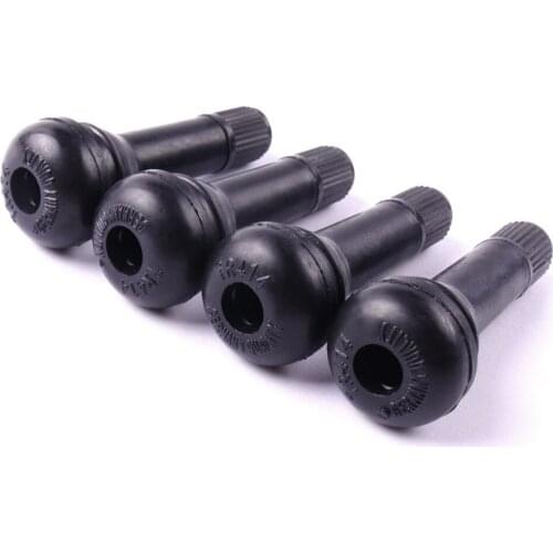 1/4Pcs TR414 Auto Car Tire Valve Stems Short Black Rubber Tyre Tubeless Snap-in Valve Wheels Tires Parts For Car-Stying