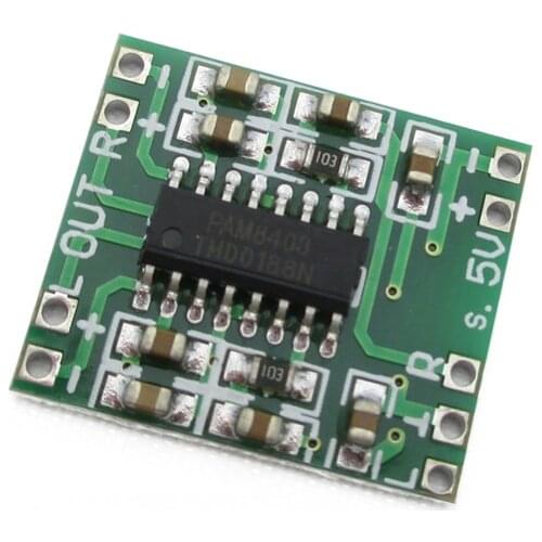 2.5V-5V Super Mini Digital Amplifier Module 2*3W Dual-Channel Digital Stereo 8403 AMP Board USB Power Supply