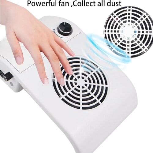 2in1 Silent 35000RPM Nail Dryer Nail Manicure Machine Powerful Vacuum Cleaner 80W UV LED Nail Lamp Quickly Dry All Nail Polish
