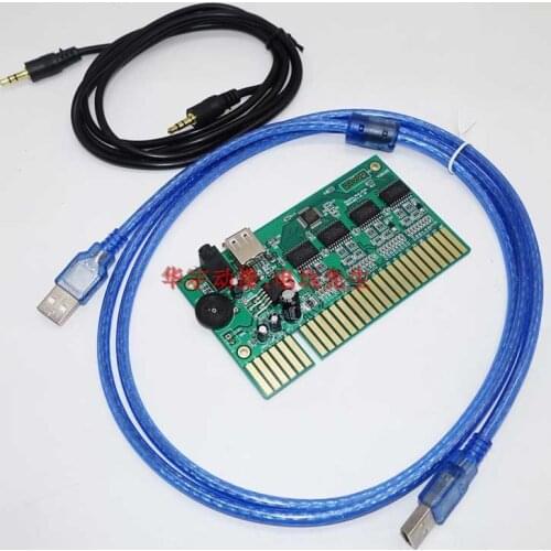 PC/Console to JAMMA USB Converter Board Interface to 2 USB Arcade PC Joystick Push Button For MAME/Hyperspin RGA To VGA