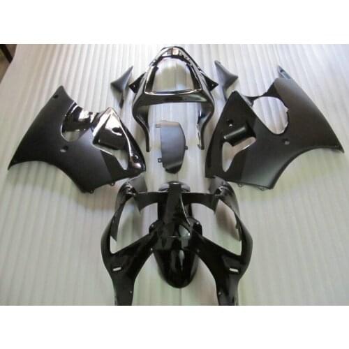 Motorcycle parts injection mold for Kawasaki ZX 6R 2000 2001 2002 fairing kit ZX6R 00 01 02 matte black plastic fairings AA52