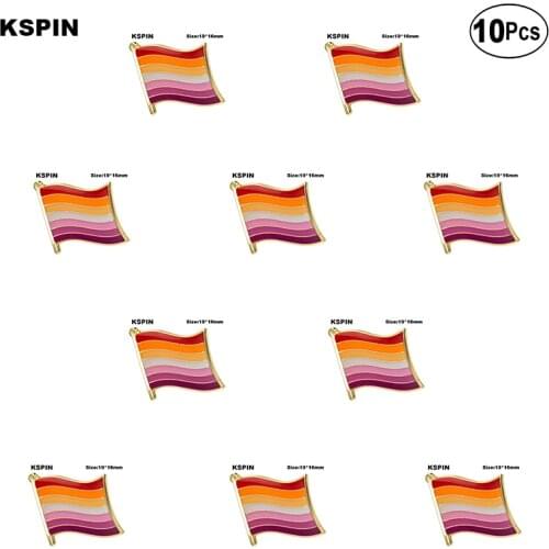 Sun Set Pride Flag Shape Badge Lapel Pin Brooches Pins Flag badge Brooch Badges