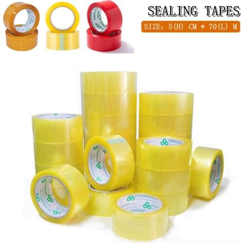1/5/10Pcs Parcel Box Adhesive Seal Tape 5cm×70m Packaging Tapes Shipping Transparent Glue Carton Sealing Tapes Box Adhesive Tape