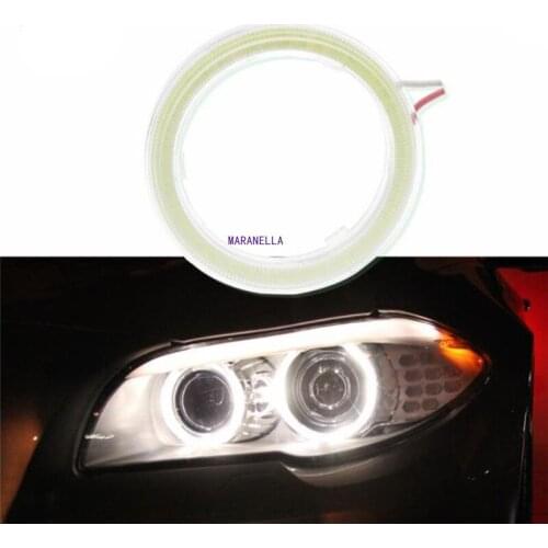 1PCS COB Car Angel Eyes Motorcycle Headlight Fog Light For Car Daytime Running Light DRL Headlight motorcycle headlight